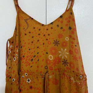 ZARA Burnt Orange Maxi Dress